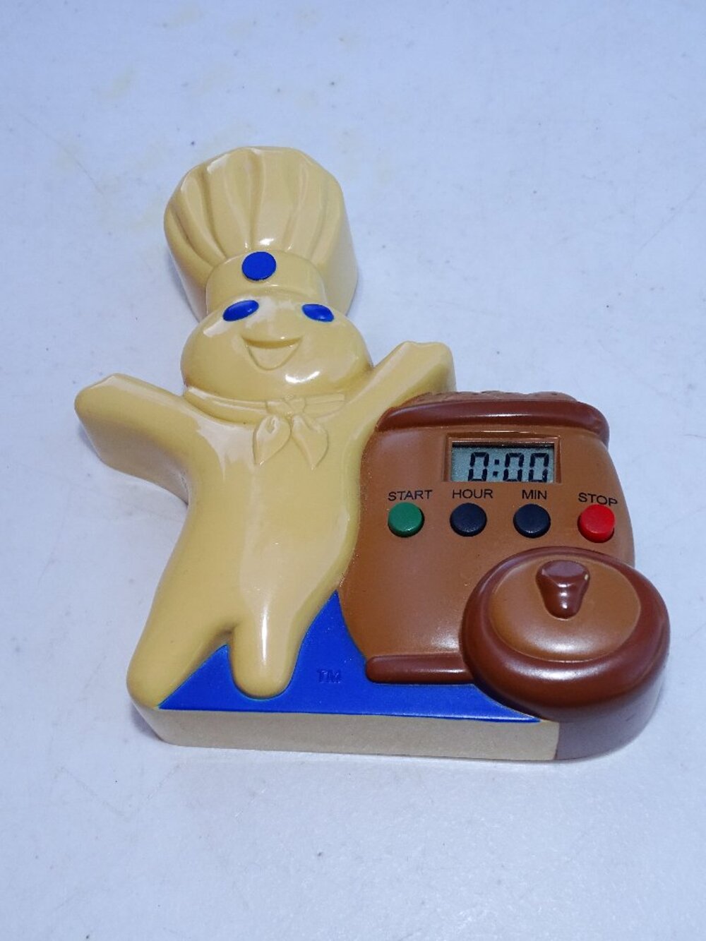 VTG 1997 The Pillsbury Company Pillsbury Doughboy Plastic Kitchen Timer Magnet